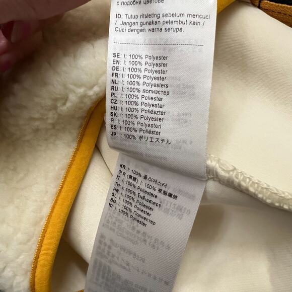 Fjallraven Sherpa Jacket Women's Medium Ivory Mock Neck Raglan Sleeve Full Zip - Picture 4 of 7